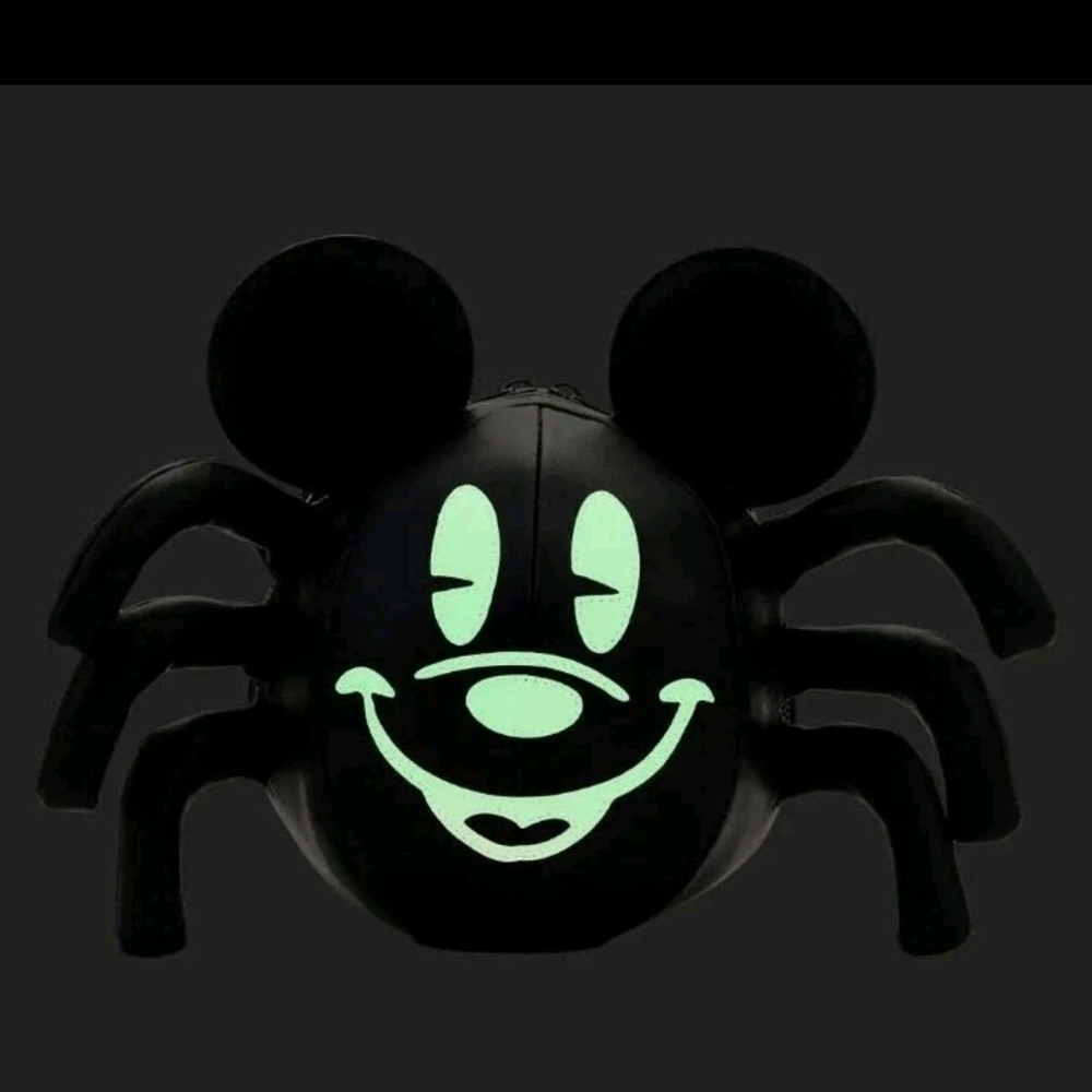 Black Spider Crossbody Bag